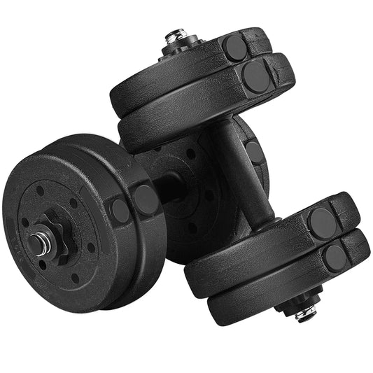 33Lb Adjustable Dumbbell Set for Home Gym, Black