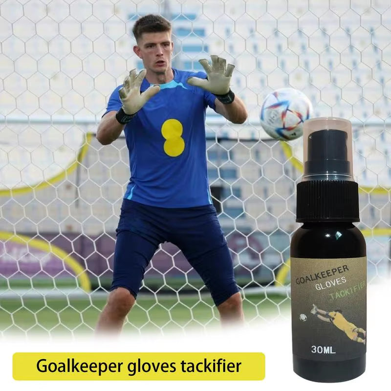 Football Gloves Spray 30Ml Goalkeeper Tackifier Non-Slip Gloves Cleaning Agent Football Grip Spray for Enhanced Sticky 1 Fl Oz